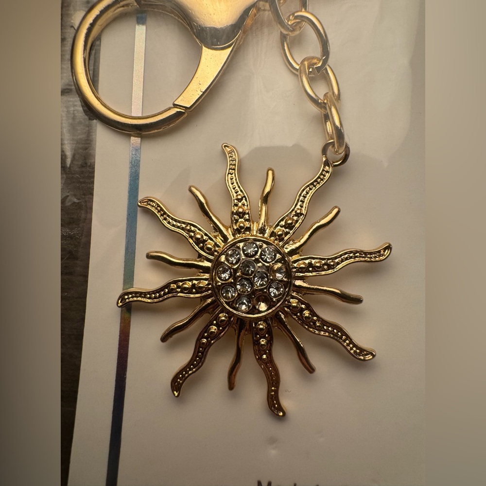 Sparkling Sunburst Keychain/Bag Charm - Picture 2 of 2